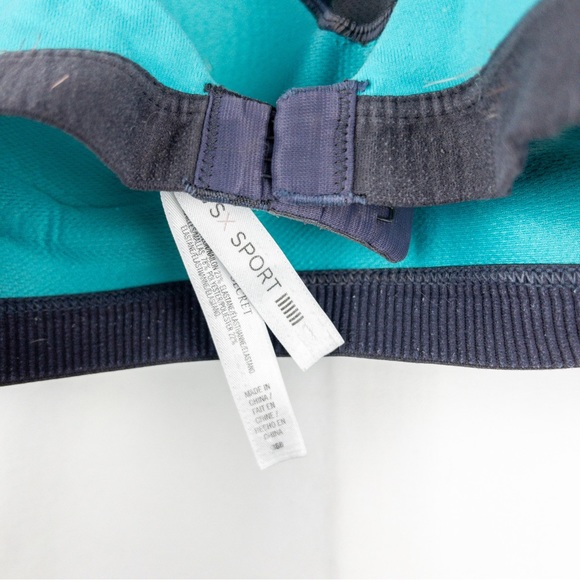 Victoria's Secret VS Sport Padded Racerback Sports Bra Blue Gray Green - Picture 4 of 6